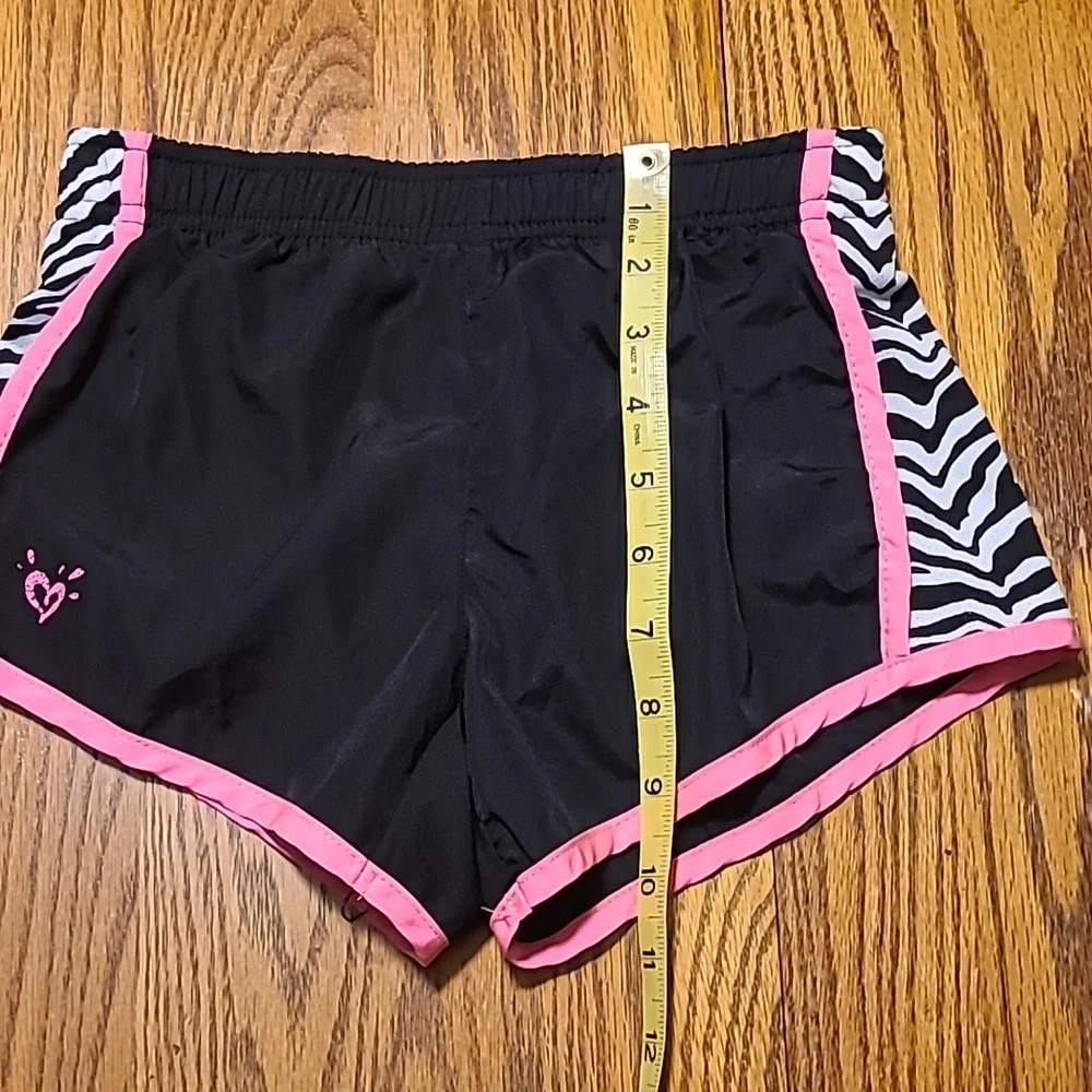 Justice Black and Pink Shorts - Girl's 8